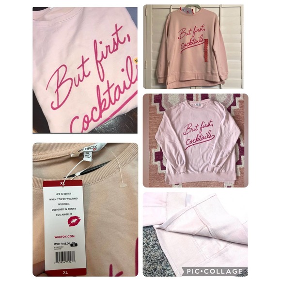 "But First Cocktails" Crewneck - Picture 1 of 3